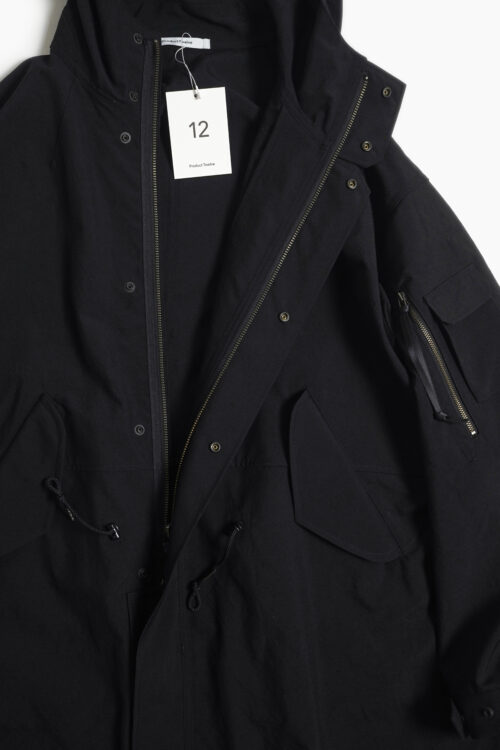 HIGH COUNT WOOL FIELD COAT BLACK