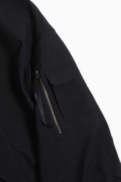 HIGH COUNT WOOL FIELD COAT BLACK