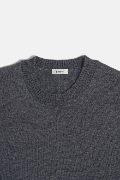 KID MOHAIR SILK KNIT JUMPER CHARCOAL