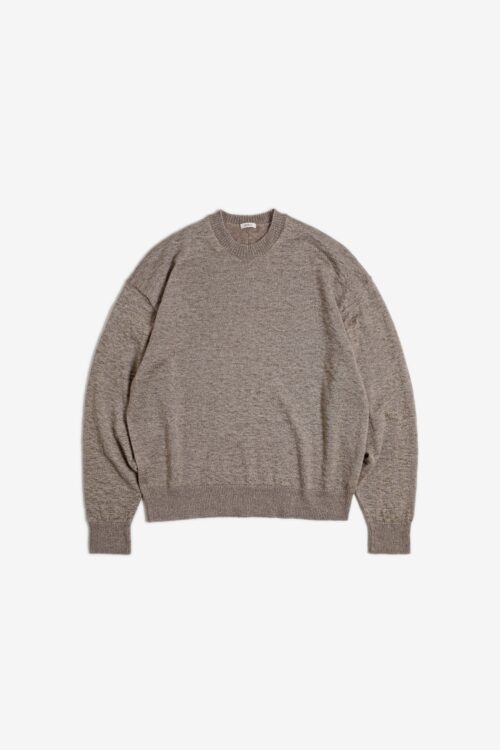 KID MOHAIR SILK KNIT JUMPER OLIVE
