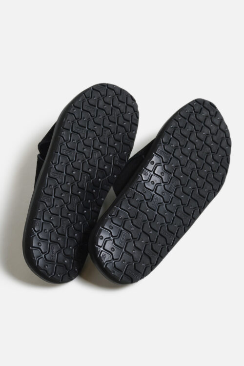 FOOTBED SANDALS BLACK SUEDE