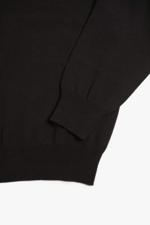 KNIT POLO - HARD TWIST COTTON YARN - BROWN