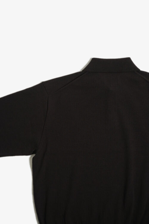 KNIT POLO - HARD TWIST COTTON YARN - BROWN