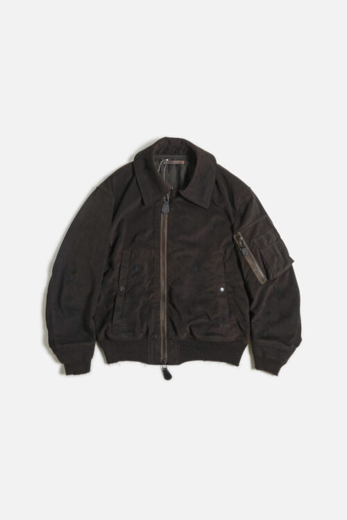 ULTRA SUEDE AGING FLIGHT JACKET BROWN