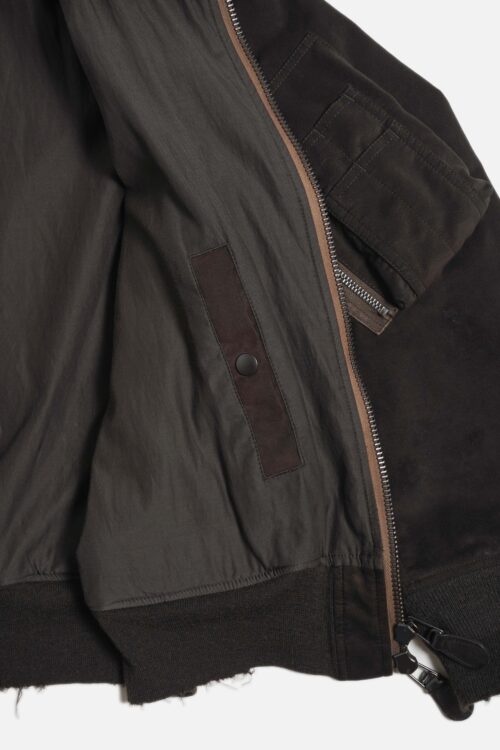 ULTRA SUEDE AGING FLIGHT JACKET BROWN