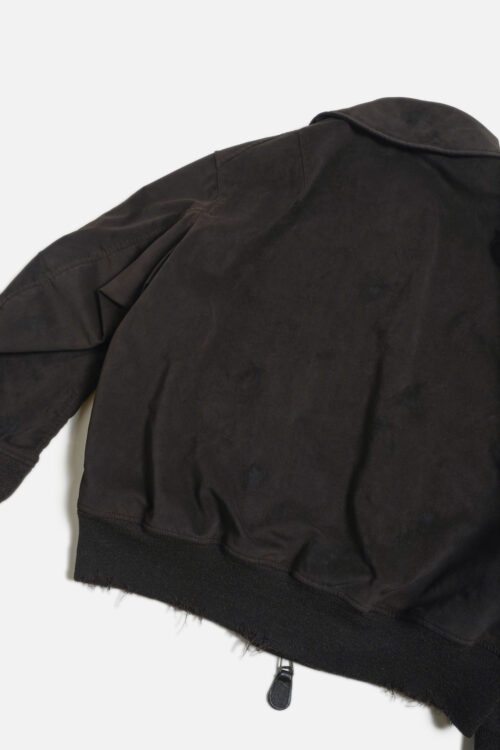 ULTRA SUEDE AGING FLIGHT JACKET BROWN