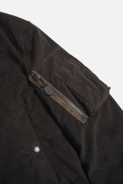 ULTRA SUEDE AGING FLIGHT JACKET BROWN