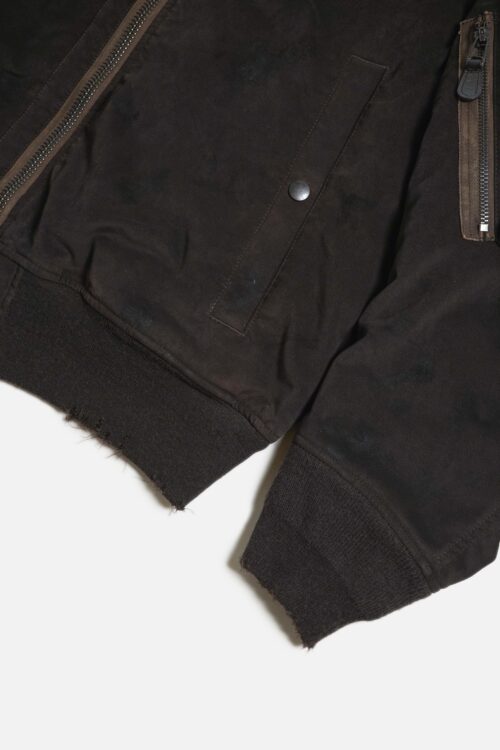 ULTRA SUEDE AGING FLIGHT JACKET BROWN