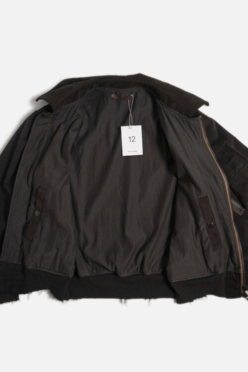 ULTRA SUEDE AGING FLIGHT JACKET BROWN