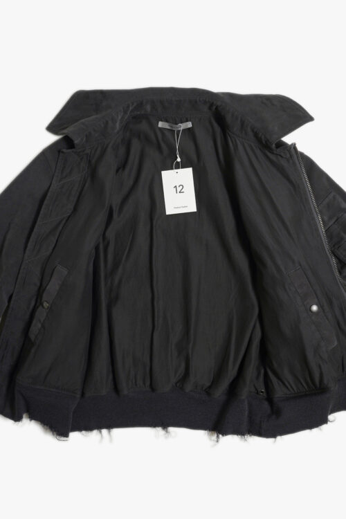 ULTRA SUEDE AGING FLIGHT JACKET CHARCOAL