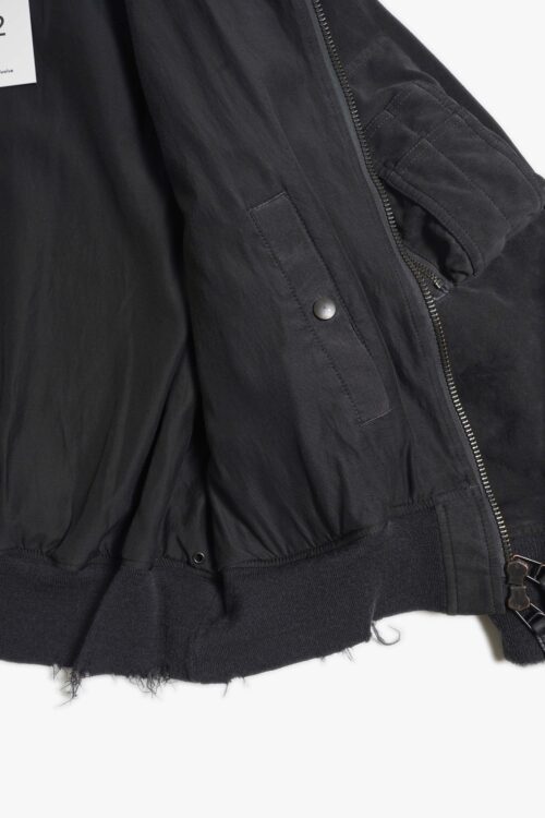 ULTRA SUEDE AGING FLIGHT JACKET CHARCOAL