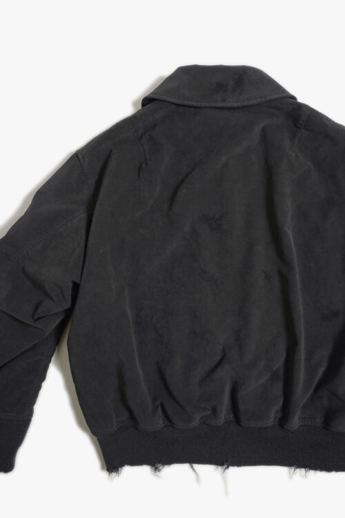 ULTRA SUEDE AGING FLIGHT JACKET CHARCOAL