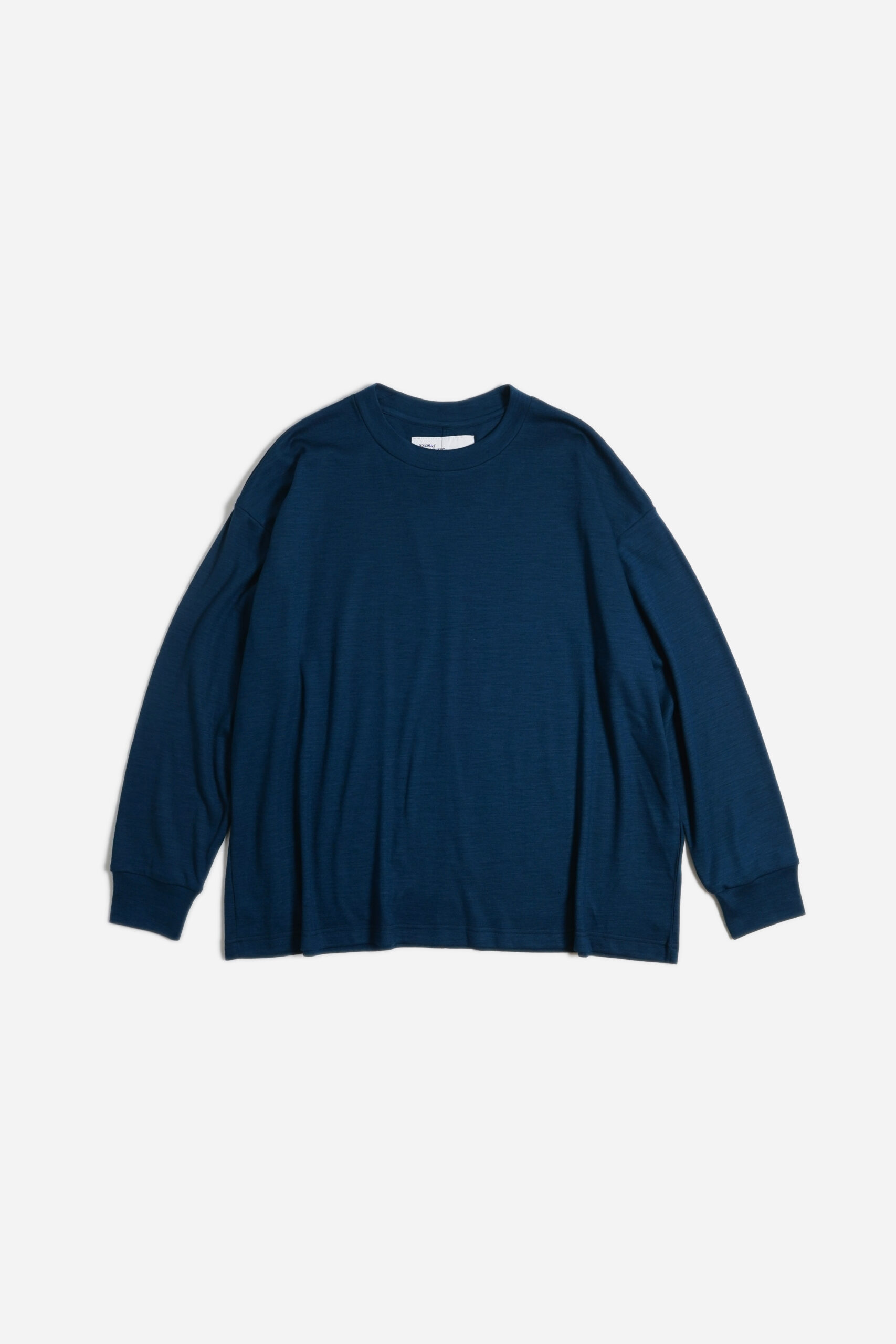 BOX WOOL TEE L/S _241 BLUE GREEN