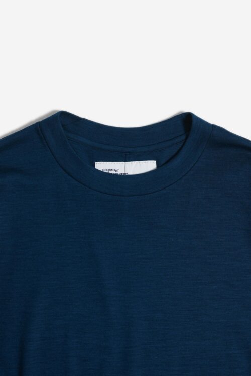 BOX WOOL TEE L/S _241 BLUE GREEN