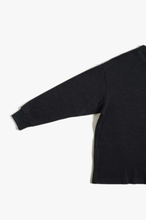 BOX WOOL TEE L/S _241 CHARCOAL