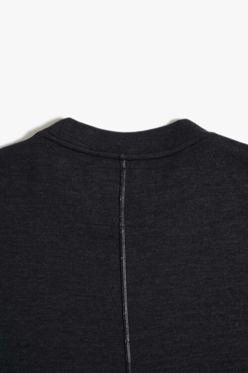 BOX WOOL TEE L/S _241 CHARCOAL