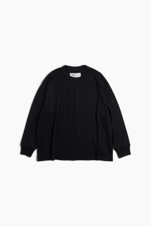 BOX WOOL TEE L/S _241 BLACK