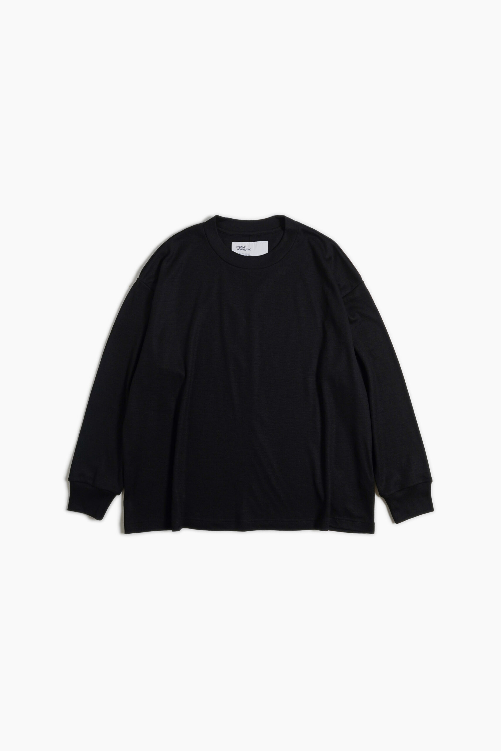 BOX WOOL TEE L/S _241 BLACK