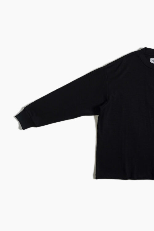 BOX WOOL TEE L/S _241 BLACK