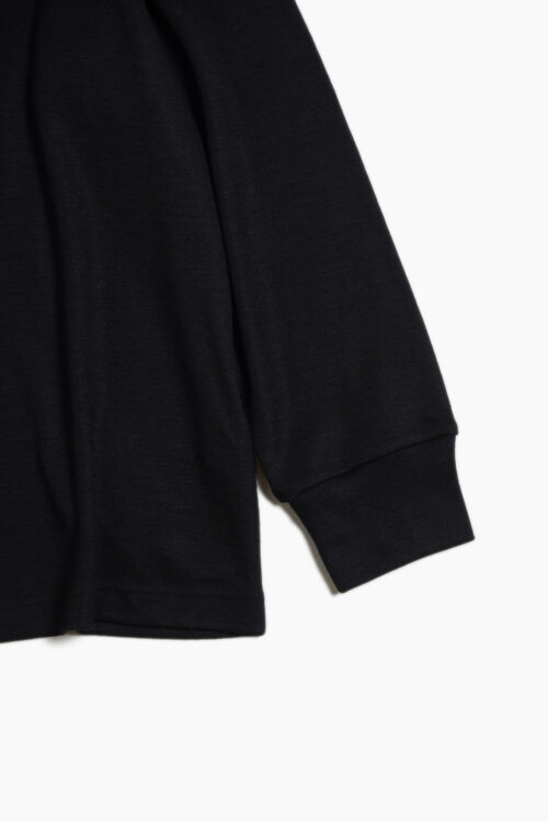 BOX WOOL TEE L/S _241 BLACK