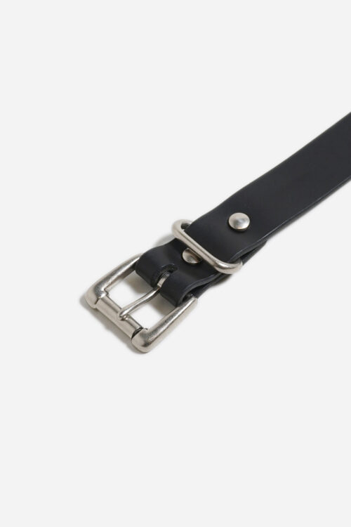 STANDARD BELT WIDE BLACK × SILVER