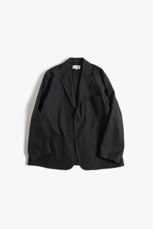 2B JACKET - SILK NEP SERGE - BLACK