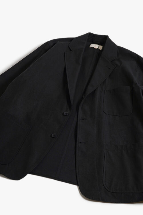 2B JACKET - SILK NEP SERGE - BLACK