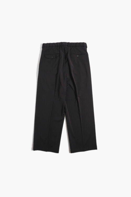 DOUBLE PLEATED TROUSERS - POLYESTER GABARDINE - BROWN