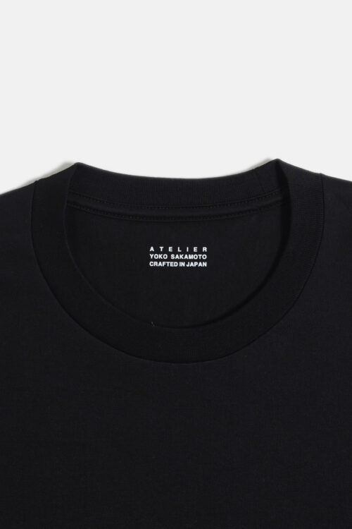 L/S T-SHIRT - COTTON CUPRO - BLACK
