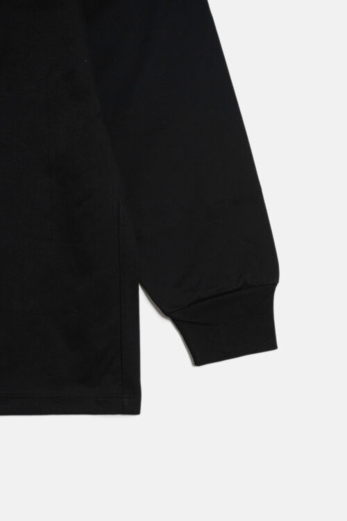 L/S T-SHIRT - COTTON CUPRO - BLACK