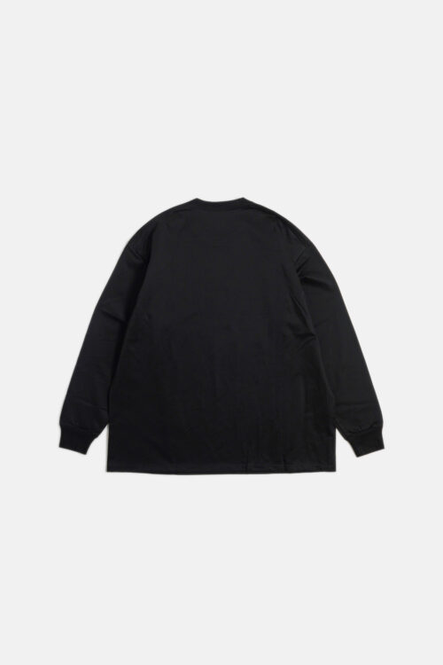 L/S T-SHIRT - COTTON CUPRO - BLACK