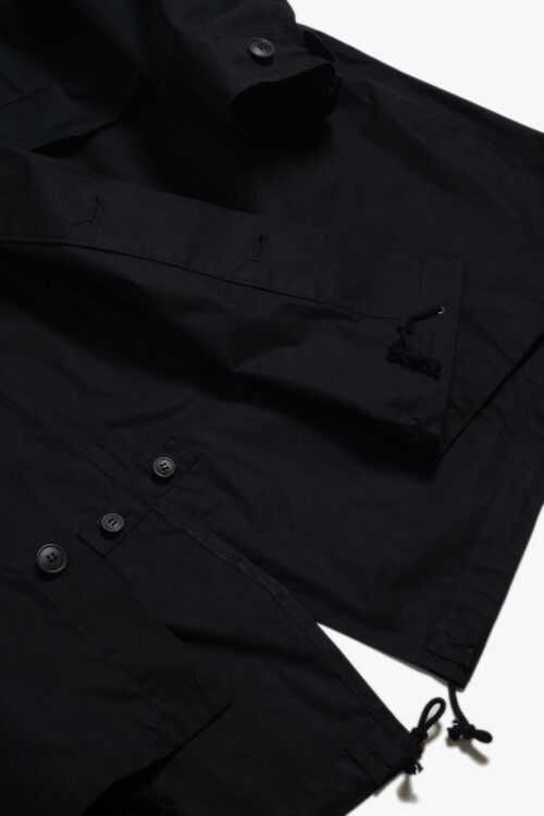 MODS COAT - MAX HIGH COUNT WEATHER TYPEWRITER - BLACK