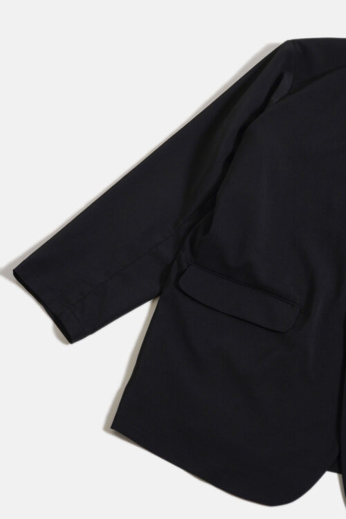 SUIT JACKET - POLYESTER GABARDINE - BLACK