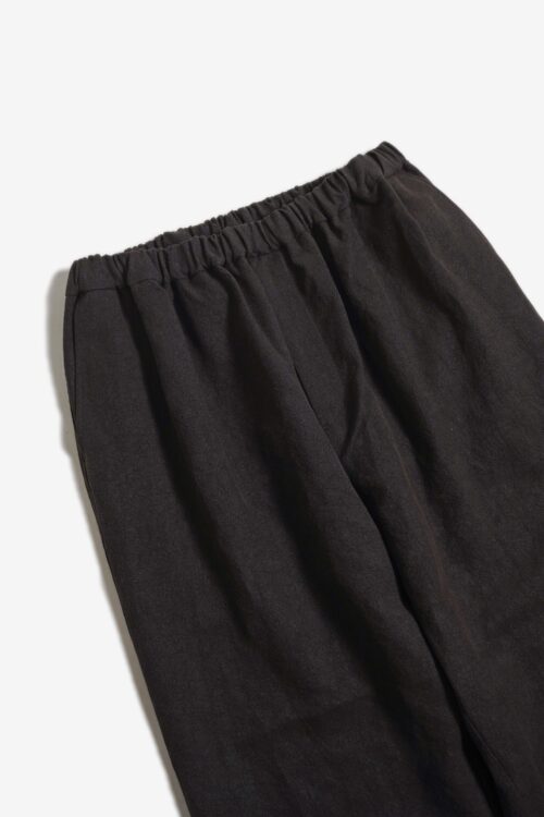 WIDE EASY PANTS - MAX HIGH HEMP / MIDDLE WEIGHT - BROWN