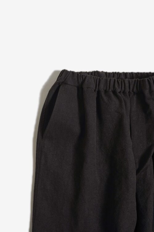 WIDE EASY PANTS - MAX HIGH HEMP / MIDDLE WEIGHT - BROWN