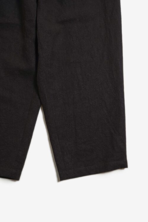 WIDE EASY PANTS - MAX HIGH HEMP / MIDDLE WEIGHT - BROWN