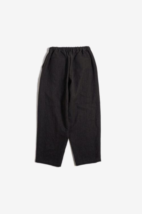WIDE EASY PANTS - MAX HIGH HEMP / MIDDLE WEIGHT - BROWN