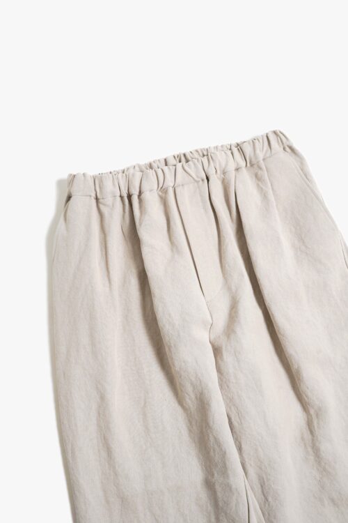WIDE EASY PANTS - MAX HIGH HEMP / MIDDLE WEIGHT - BEIGE