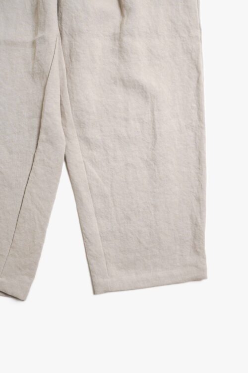 WIDE EASY PANTS - MAX HIGH HEMP / MIDDLE WEIGHT - BEIGE