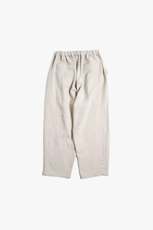 WIDE EASY PANTS - MAX HIGH HEMP / MIDDLE WEIGHT - BEIGE