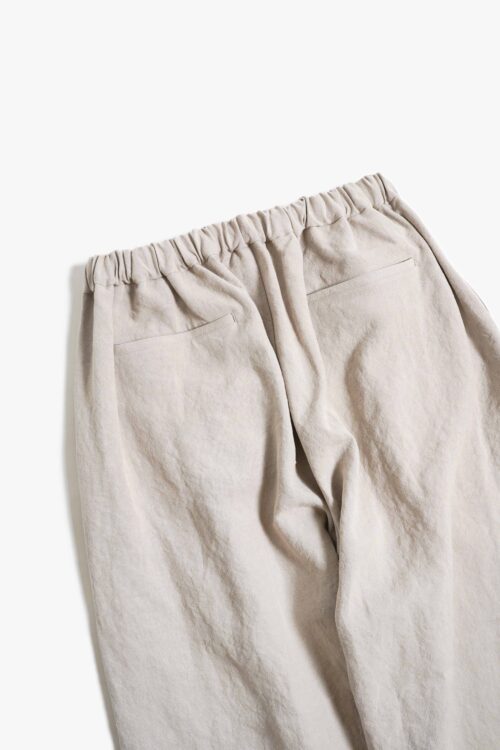 WIDE EASY PANTS - MAX HIGH HEMP / MIDDLE WEIGHT - BEIGE