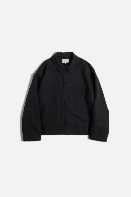 WORK BLOUSE - MAX HIGH HEMP / MIDDLE WEIGHT - BLACK