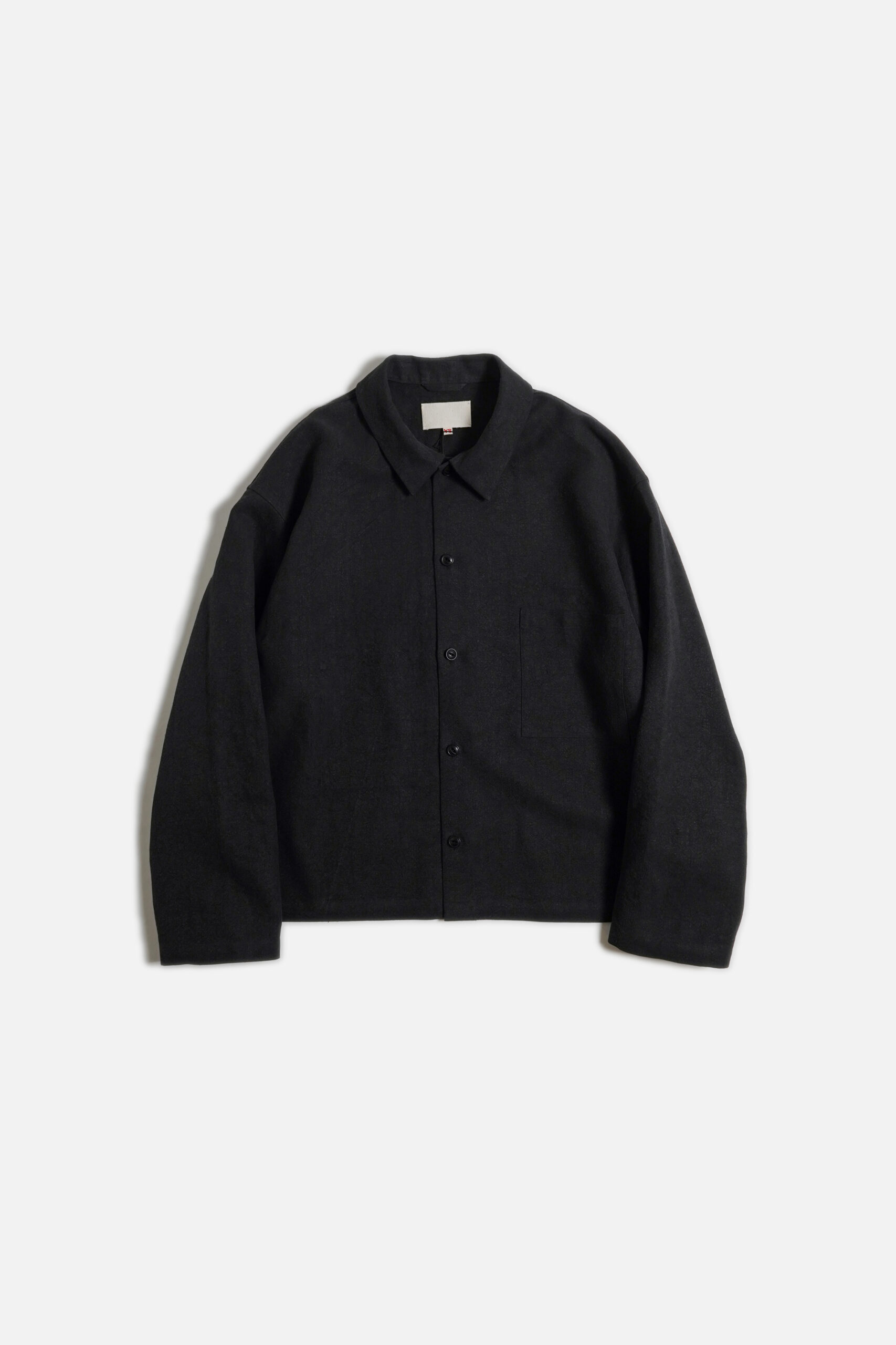 WORK BLOUSE - MAX HIGH HEMP / MIDDLE WEIGHT - BLACK