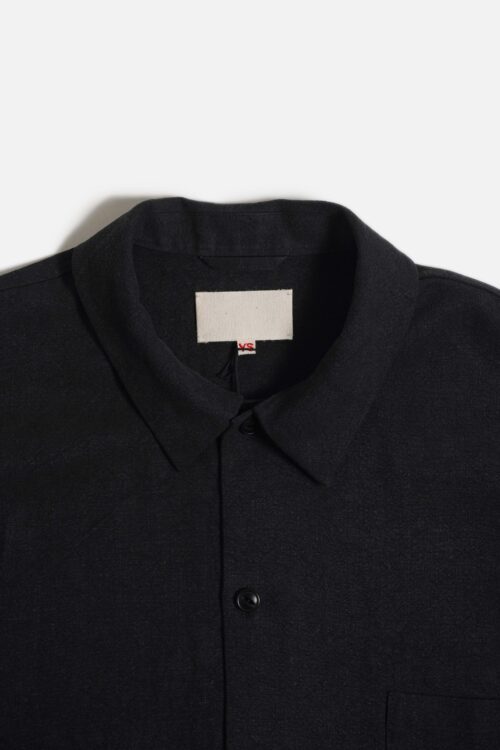 WORK BLOUSE - MAX HIGH HEMP / MIDDLE WEIGHT - BLACK