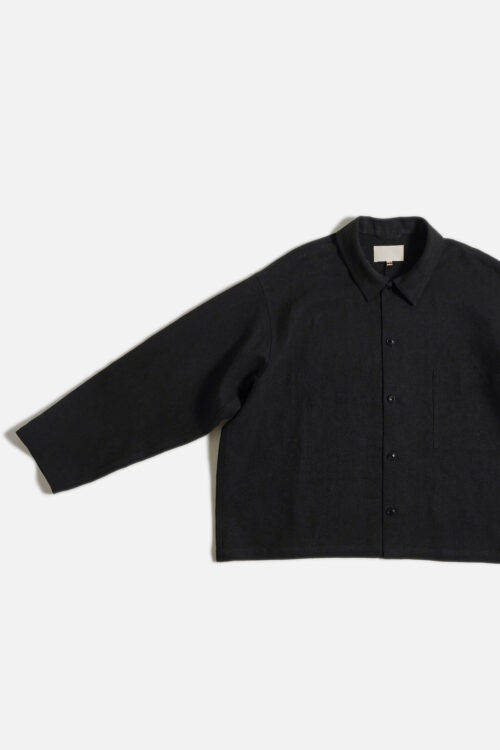 WORK BLOUSE - MAX HIGH HEMP / MIDDLE WEIGHT - BLACK