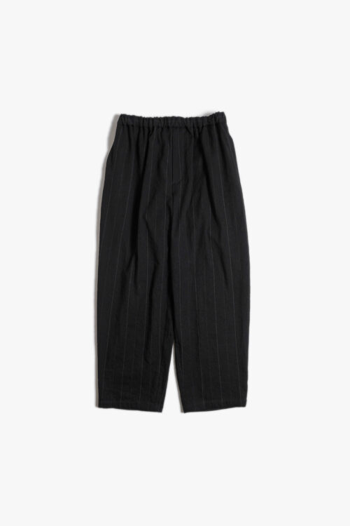 WIDE EASY PANTS - LINEN × COTTON × SILK - STRIPE