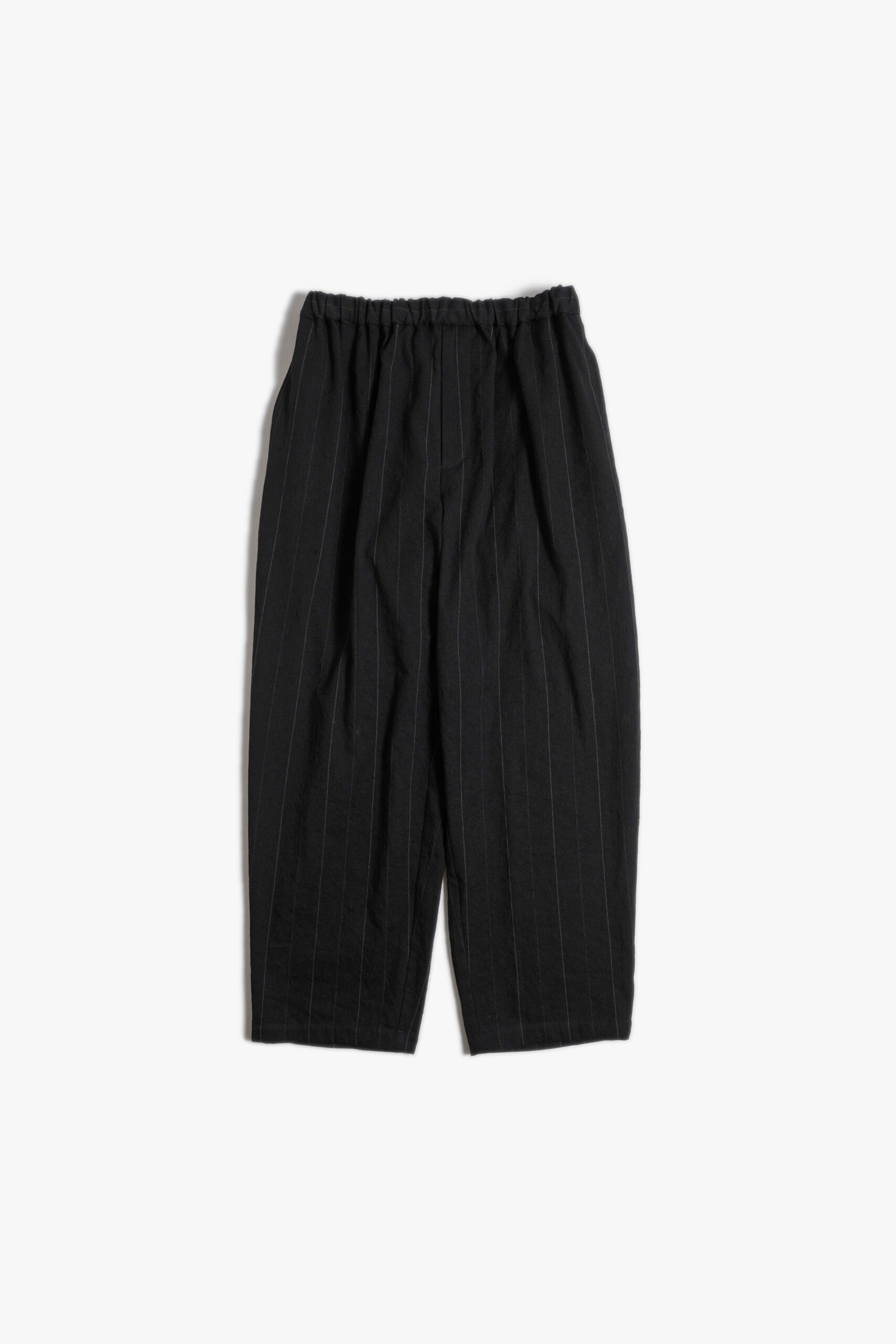 WIDE EASY PANTS - LINEN × COTTON × SILK - STRIPE