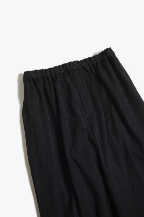WIDE EASY PANTS - LINEN × COTTON × SILK - STRIPE
