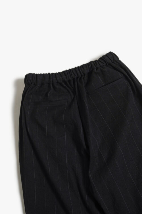 WIDE EASY PANTS - LINEN × COTTON × SILK - STRIPE
