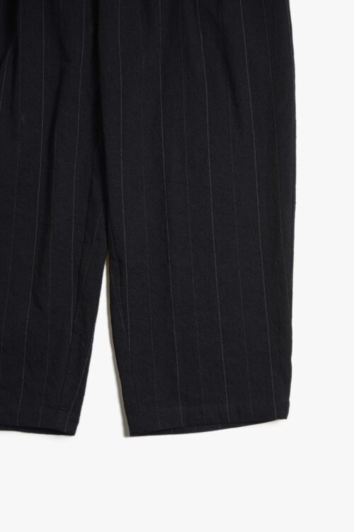 WIDE EASY PANTS - LINEN × COTTON × SILK - STRIPE